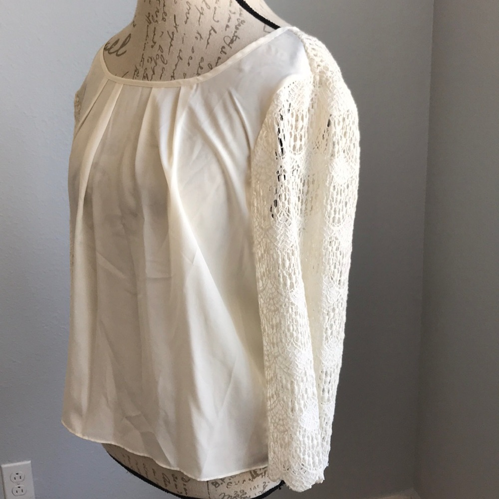 BCBGeneration Sheer Lace Top - Picture 2 of 8